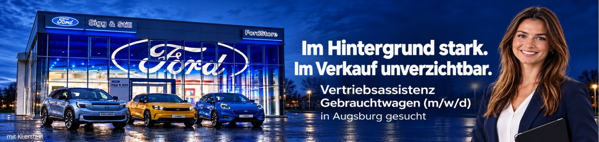 Mitarbeiter im Autohaus