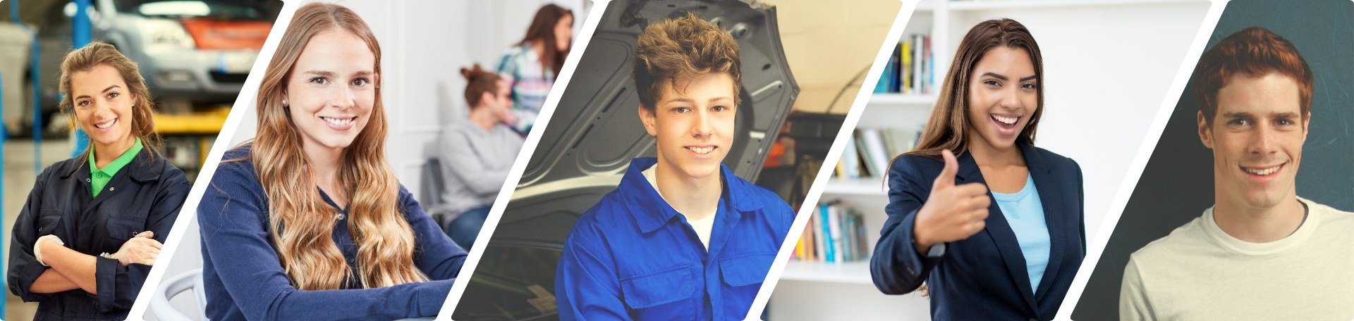 Bild von mehreren Auszubildenden im Autohaus