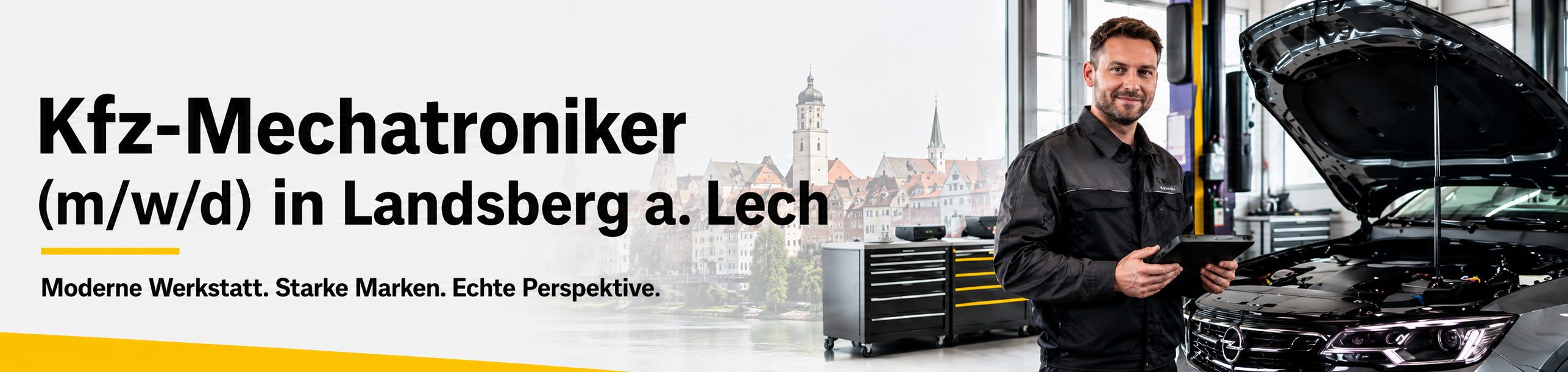 Headergrafik Kfz-Mechatroniker im Autohaus Kaufbeuren
