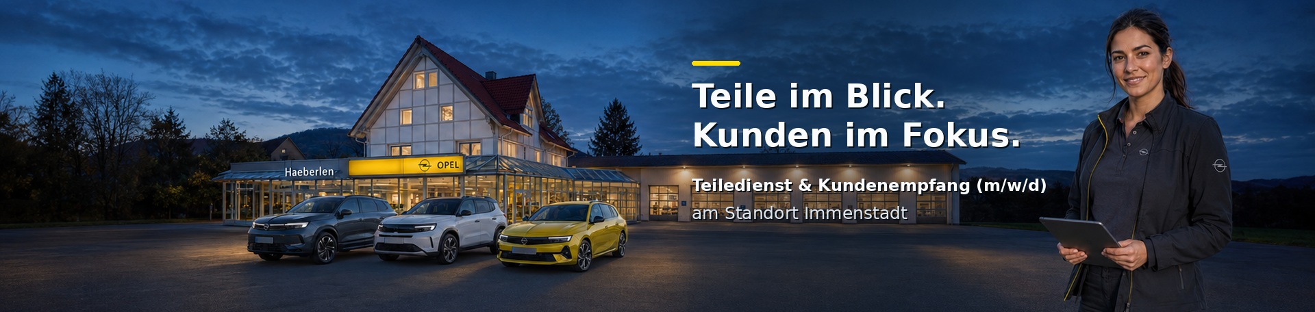 Mitarbeiter im Autohaus