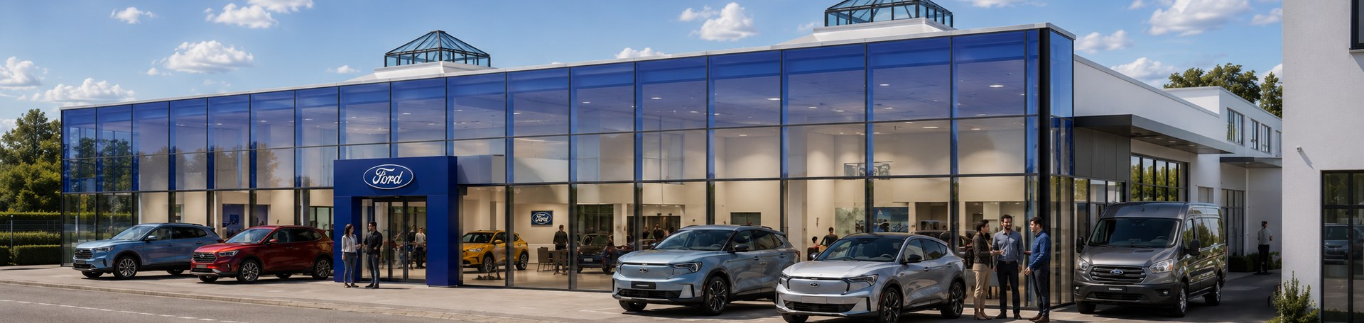 Bild vom neuen Ford Store AMF Kropf in Nürnberg
